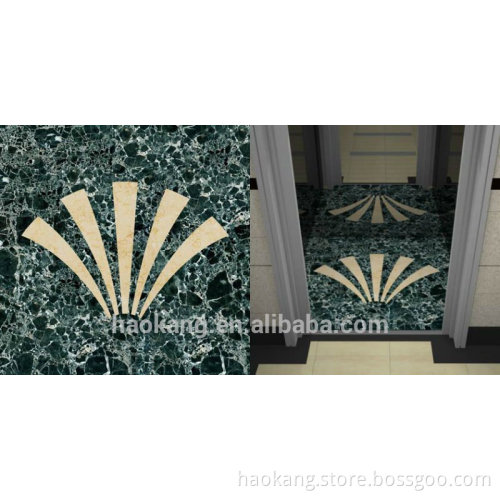 Elevator room floor mat with customized logo image